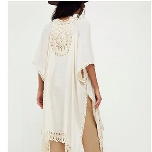 Free People Sundial Crochet Kimono